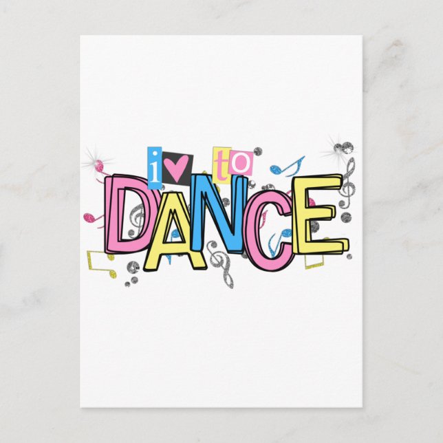 Kärlek till Dance Vykort (Framsida)