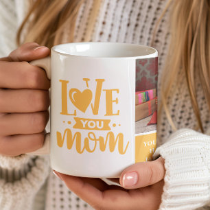 Kärlek till dig Mamma Gult Morsdagspresent Kaffemugg