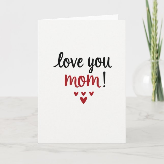 Kärlek till dig mamma kort (Framsida)