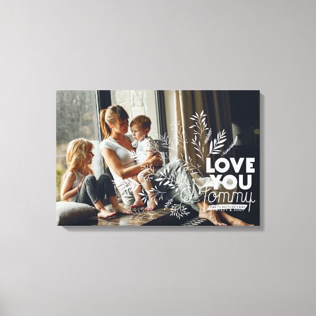 Kärlek till dig Mamma | Mors dag Foto Canvas (Framsida)