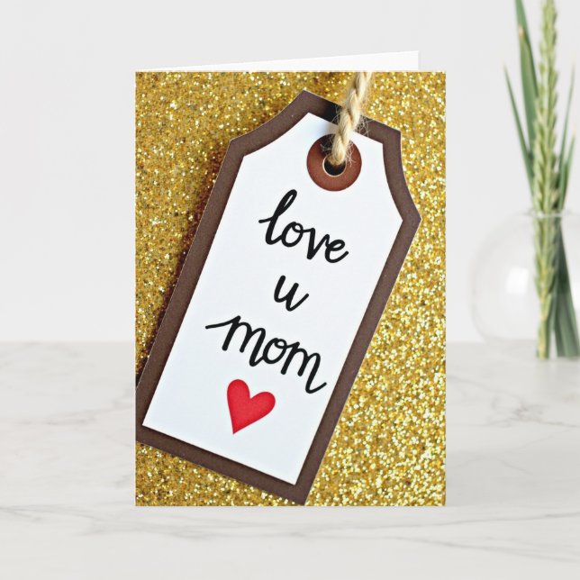 Kärlek till dig Mamma Presentkortskort Kort (Framsida)