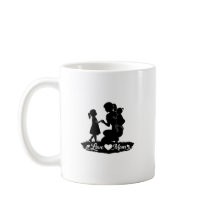Kärlek till dig mamma silhuett Mors dag design