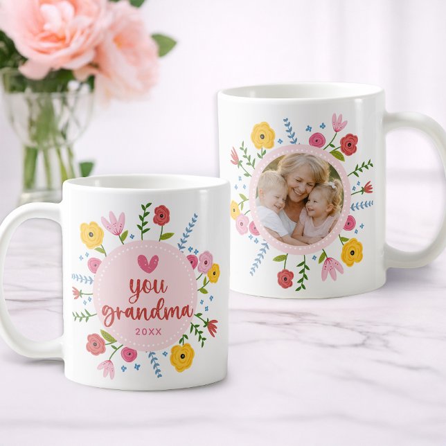 Kärlek till dig, mormor, foto blomkruka kopp prese (Perfect Grandma Gift )