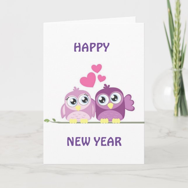 ***KÄRLEK TILL DIG** OCH CLEBRATING OCKSÅ! NYTT ÅR HELGKORT (Framsida)