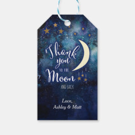 Kärlek till favoritmärkorden Måne och Bakåt Presentetikett