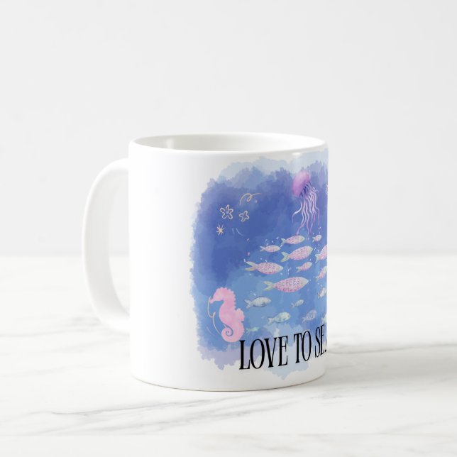 KÄRLEK TILL HAVET KAFFEMUGG (Framsida vänster)