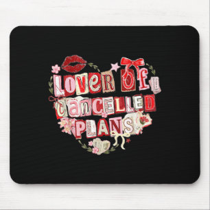 Kärlek till inställda planer rolig introvert desig musmatta