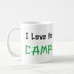 kärlek till lägret kaffemugg