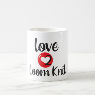 Kärlek till Loom Sticka Kaffemugg