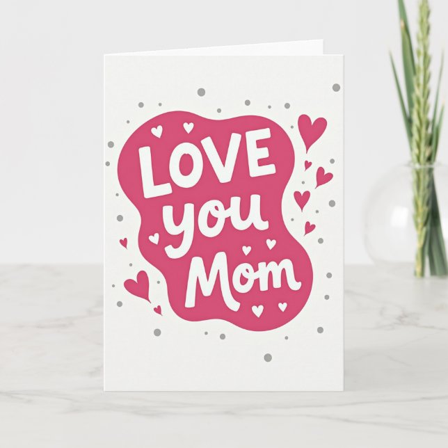 Kärlek till mamma specialkort kort (Framsida)
