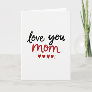 Kärlek till mamma speciellt välkomstkort kort