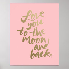 KÄRLEK TILL MÅNE 11x14'" | TYPOGRAFI POSTER
