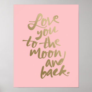 KÄRLEK TILL MÅNE 11x14'" | TYPOGRAFI POSTER
