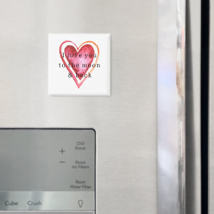 Kärlek till Måne hjärta Magnet