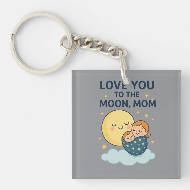 Kärlek till Måne Mamma T-Shirt (Framsidan)