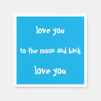 kärlek till måne och baksidan av pappra blöjor pappersservett