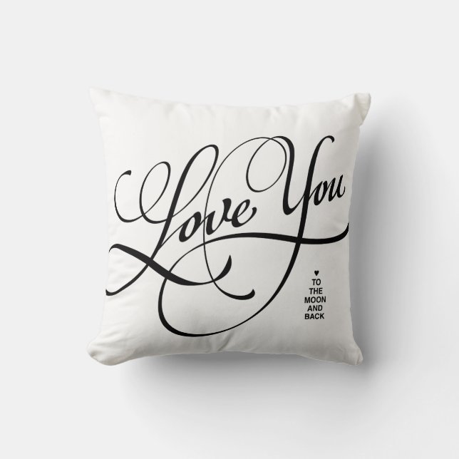 KÄRLEK TILL MÅNE OCH TILLBAKA | PILLOW KUDDE (Framsida)