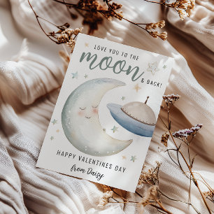 Kärlek till Måne och tillbaka   Valentineser Inbjudningar