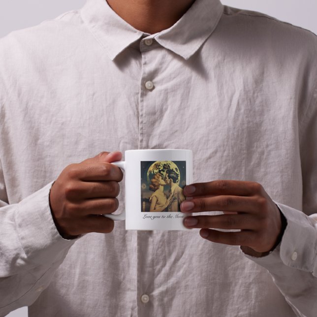 Kärlek till måne, reseaffisch anpassade kaffemugg (Skapare uppladdad)