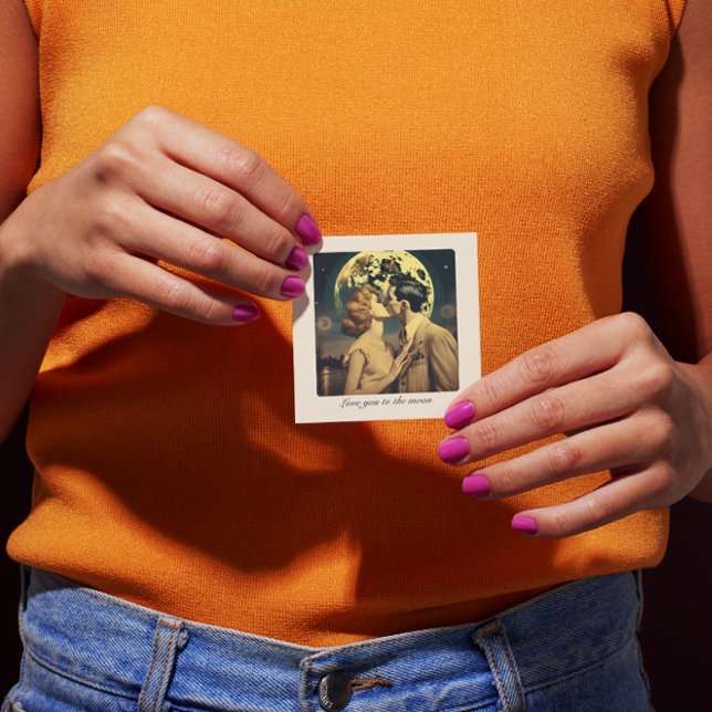 Kärlek till måne, reseaffisch anpassade tilläggskort (Skapare uppladdad)