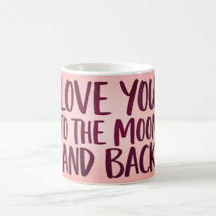 Kärlek till månen och tillbaka-mugg   Romantisk ro Kaffemugg