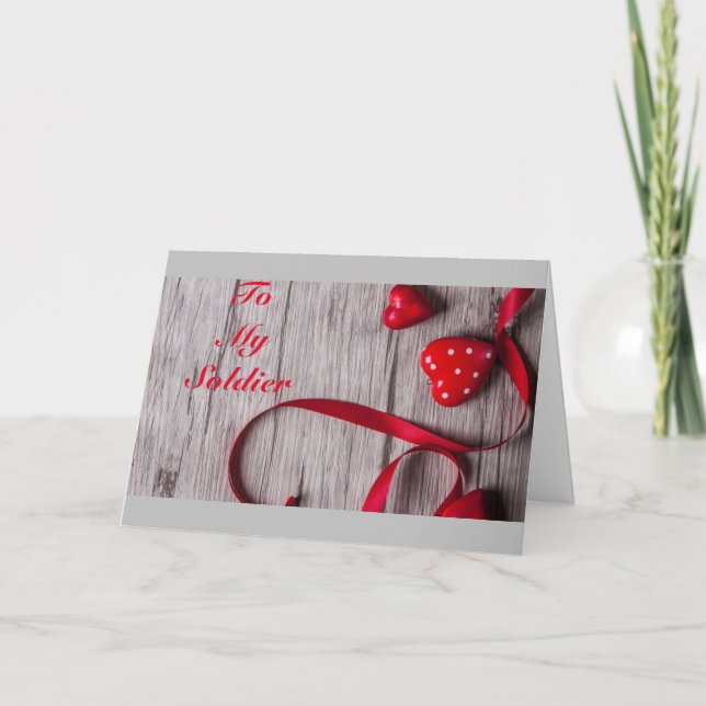 *****KÄRLEK TILL MIN SOLDIER*** VARDAGS/VÄRENTINA KORT (Framsida)