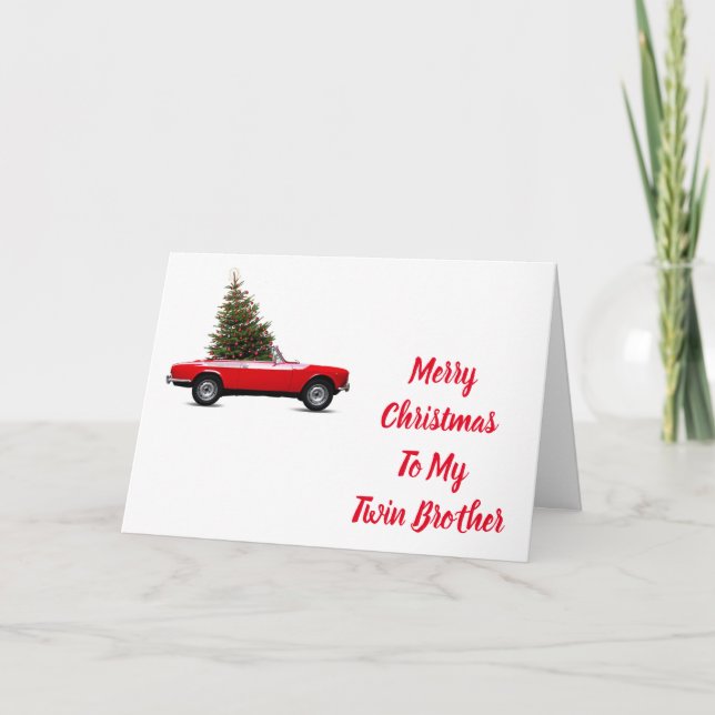 KÄRLEK TILL MIN "TWIN BROTHER" I CHRISTMAS HELGKORT (Framsida)