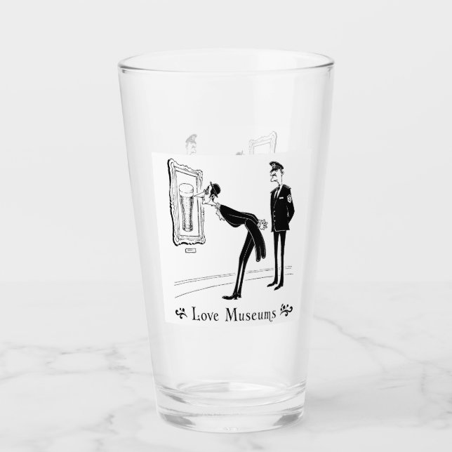Kärlek till museer Pint Glas (Framsida)
