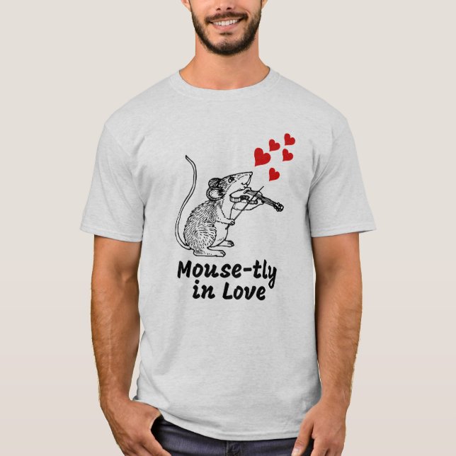 Kärlek till musen t shirt (Framsida)