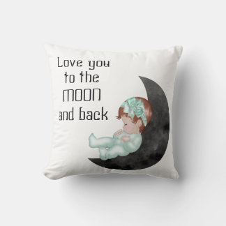 Kärlek till Pillow vid Måne och Baby Kudde