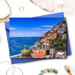 Kärlek till Positano Italien vykort Hälsningskort
