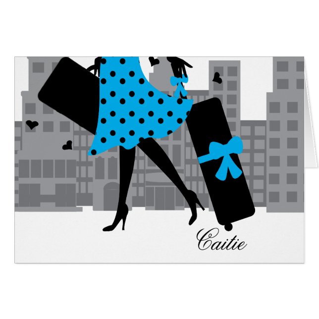 Kärlek till resande hälsningskort (Framsidan Horizontal)