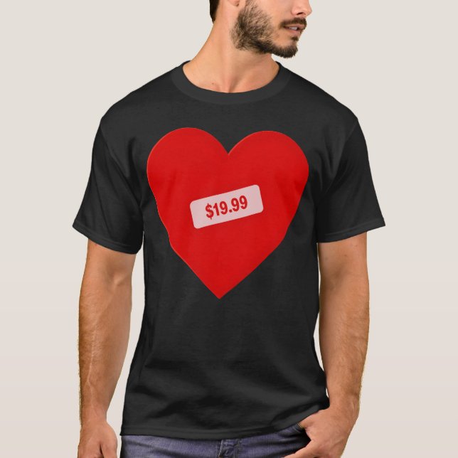 Kärlek till salu-gåva t shirt (Framsida)
