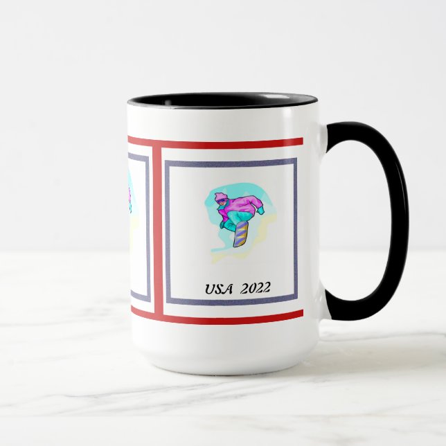 Kärlek till Snowboard - Mugg (Höger)