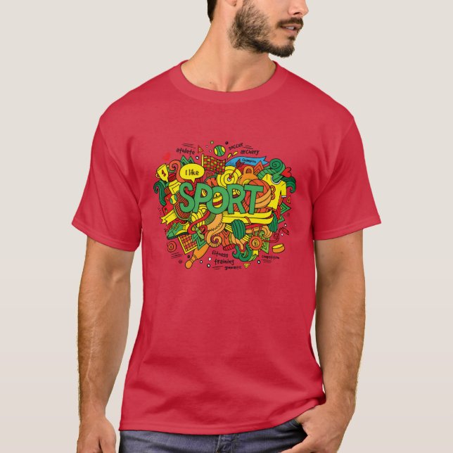 Kärlek till sport tjej t shirt (Framsida)