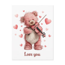 Kärlek till Teddy med fiol