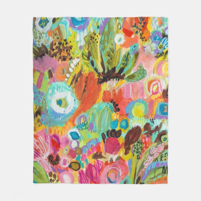 Kärlek till Travel I Fleecefilt (Framsidan)