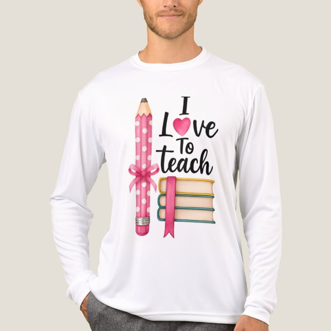 Kärlek till undervisning:En inspirerande design fö T Shirt (Framsida)