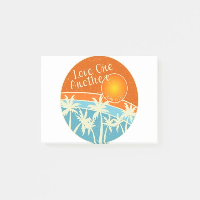 Kärlek till varandra kristen design post-it block (Framsida)