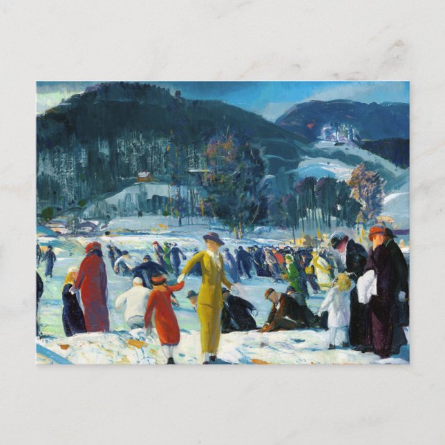 Kärlek till vintern (1914) George Bellows Vykort (Framsida)