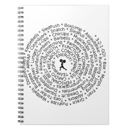 KÄRLEK TILL WORKOUT - Crossfit-Inspired Design Anteckningsbok