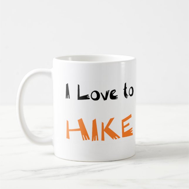 kärlek to hike kaffemugg (Vänster)