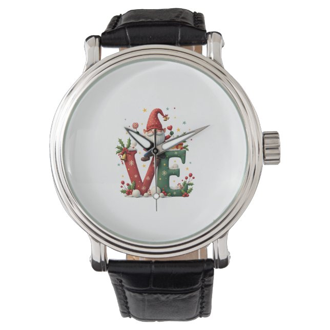 KÄRLEK Tomte jul Armbandsur (Framsida)