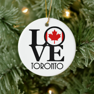 KÄRLEK Toronto Julgransprydnad Keramik