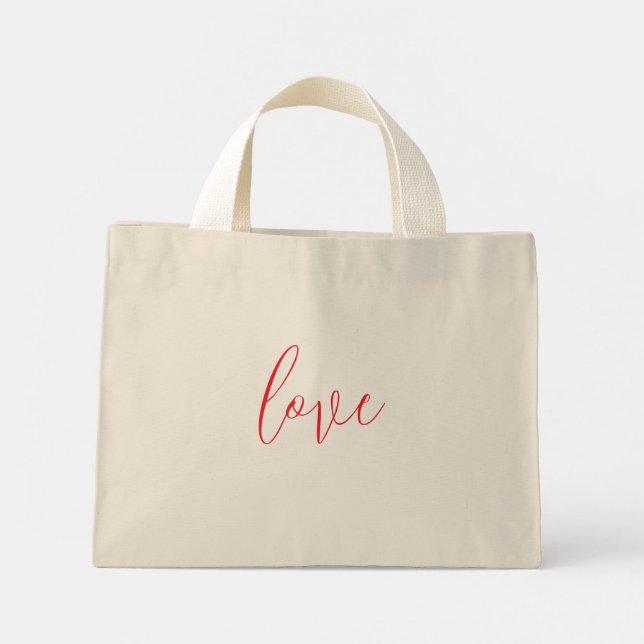 KÄRLEK TOTE BAG MINI TYGKASSE (Baksida)