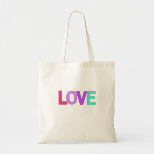 Kärlek Tote Bag Tygkasse (Framsidan)