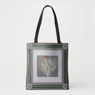 Kärlek Tote Bag Tygkasse