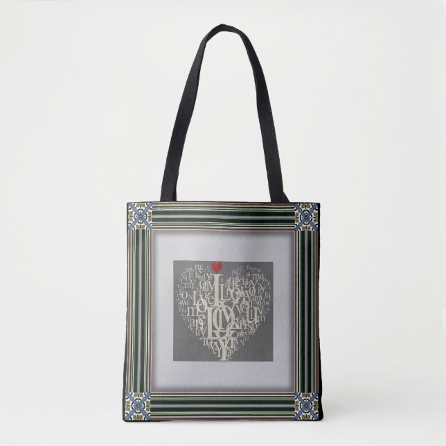 Kärlek Tote Bag Tygkasse (Framsida)