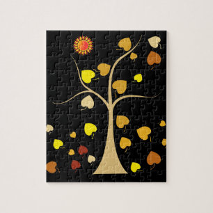 Kärlek Träd Jigszle Puzzle Pussel