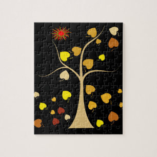 Kärlek Träd Jigszle Puzzle Pussel